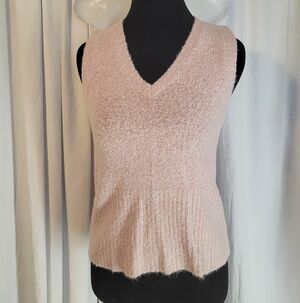 Vintage Y2K Women's Pink Sweater Vest